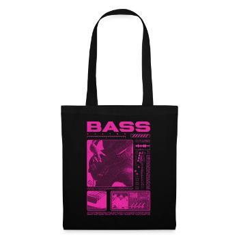 Bassgitarrenliebhaber Bassist Streetwear - Stoffbeutel - Schwarz - Vorne