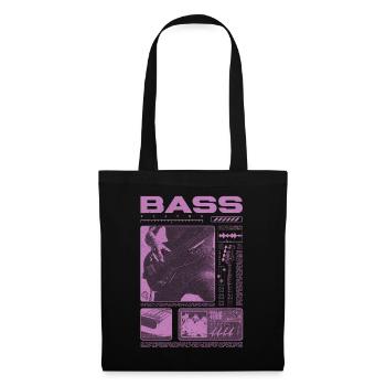 Bassgitarrenliebhaber Bassist Streetwear - Stoffbeutel - Schwarz - Vorne