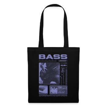 Bassgitarrenliebhaber Bassist Streetwear - Stoffbeutel - Schwarz - Vorne
