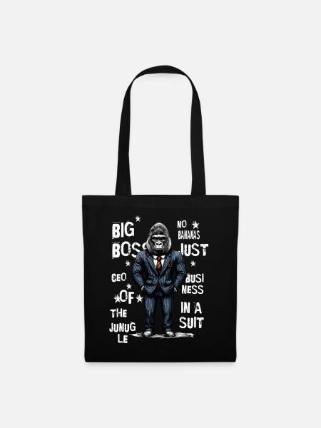 Business Gorilla - Stoffbeutel - Schwarz
