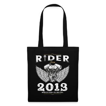Rider Since 2013 - Raised on Gasoline and Dreams - Tote Bag - black - Front