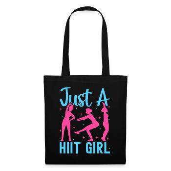 Fitness Fanatics Just A Hiit Girl Calisthenics Gym - Tote Bag - black - Front