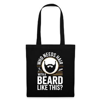 Who Needs Hair With A Beard Like This Bart Glatze - Tote Bag - black - Front