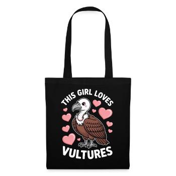 Geier Spruch Vogel Lustiges Geier Geschenk - Stoffbeutel - Schwarz - Vorne
