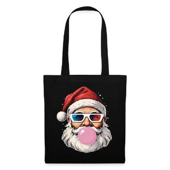 Père Noël Lunettes 3D Chewing Gum Cadeau Noël Xmas - Sac en tissu - noir - Devant