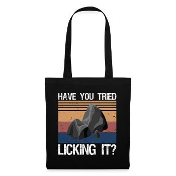 Funny Geology Gift Lapidary Apparel Rock Collector - Stoffbeutel - Schwarz - Vorne