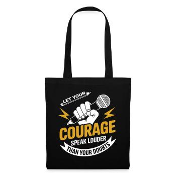 Poetry Slam Speak Loud Slam Poetry - Tote Bag - black - Front
