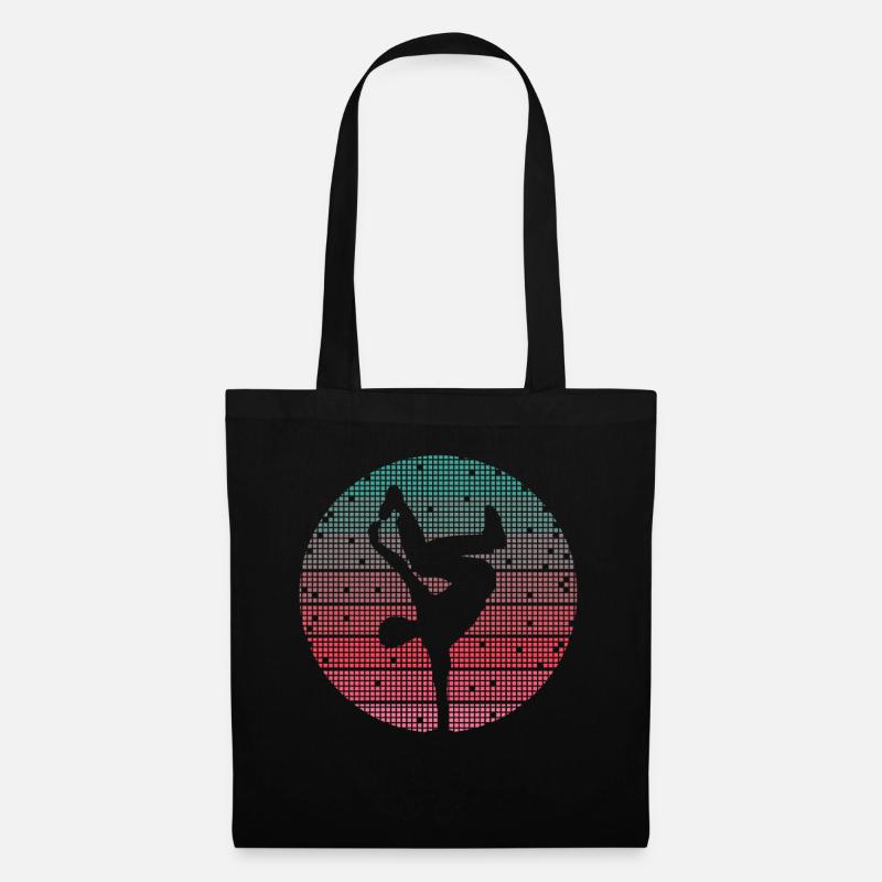 Breakdance Tanz Breakdancer Retro Breakdancer - Stoffbeutel - Schwarz