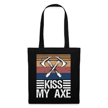 Lumberjack Axe Chop Wood Gift - Tote Bag - black - Front