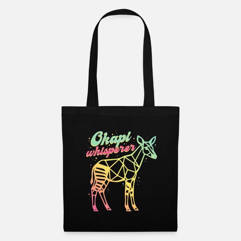 Okapi Whisperer - Stoffbeutel - Schwarz