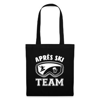 Snowboard | Après Ski Team, Winter Sports - Tote Bag - black - Front