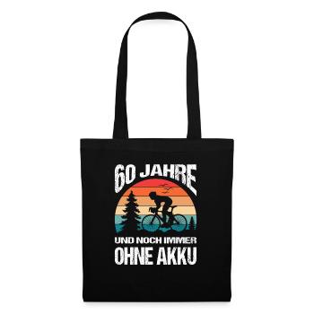 60 Birthday Gifts Bicycle Rider Bicycle - Tote Bag - black - Front