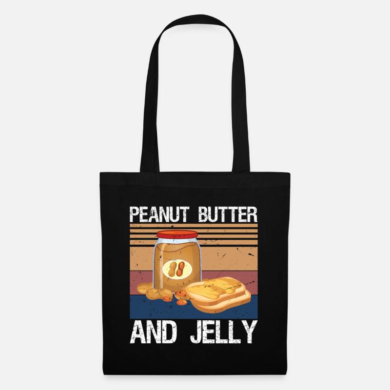 Peanut Butter and Jelly - Stoffbeutel - Schwarz