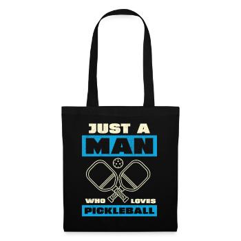 Only one man loves pickleball - Tote Bag - black - Front