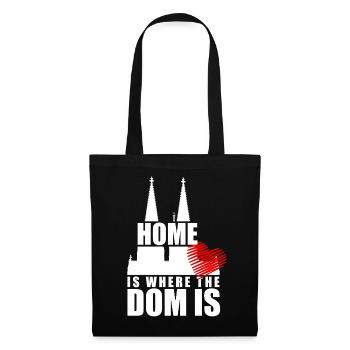 Köln Home Is Where The Dom Is Kölner Karneval Köln - Stoffbeutel - Schwarz - Vorne