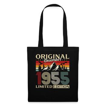 70th Birthday Original December Born 1955 - Tote Bag - black - Front