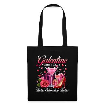 Galentine Girl’s Club Ladies Celebrating Gals  - Tote Bag - black - Front