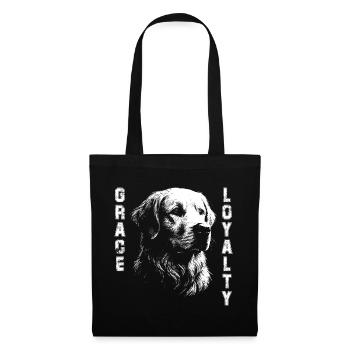 Golden Retriever stilvolles Design - Stoffbeutel - Schwarz - Vorne