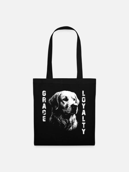 Golden Retriever stilvolles Design - Stoffbeutel - Schwarz
