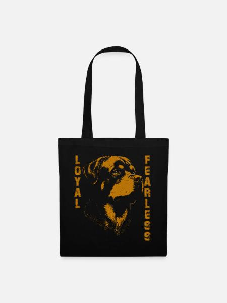 Rottweiler-stilvolles Design - Stoffbeutel - Schwarz