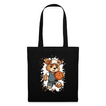 Basketball Bear in Outfit - Tote Bag - black - Front