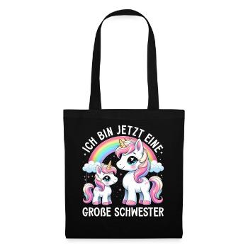 Big Sister Unicorn Lover Older Babe - Tote Bag - black - Front