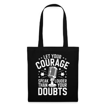Poetry Slam Speak Loud Slam Poetry - Tote Bag - black - Front