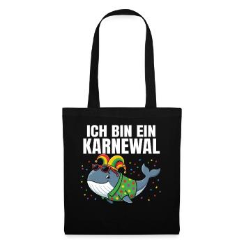 ICH BIN EIN KARNEWAL – Witziges Wortspiel - Sac en tissu - noir - Devant
