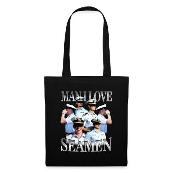 Mec, j’adore Seamen Bootleg inportable - Sac en tissu - noir - Devant