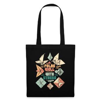 Origami Fold Well With Others - Tote Bag - black - Front