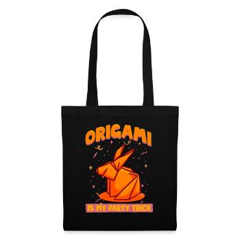 Origami Is My Party Trick - Tote Bag - black - Front