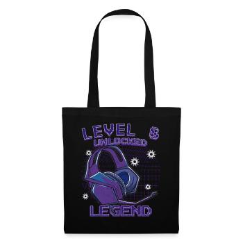 Level 8 Up Legend Kopfhörer - Stoffbeutel - Schwarz - Vorne