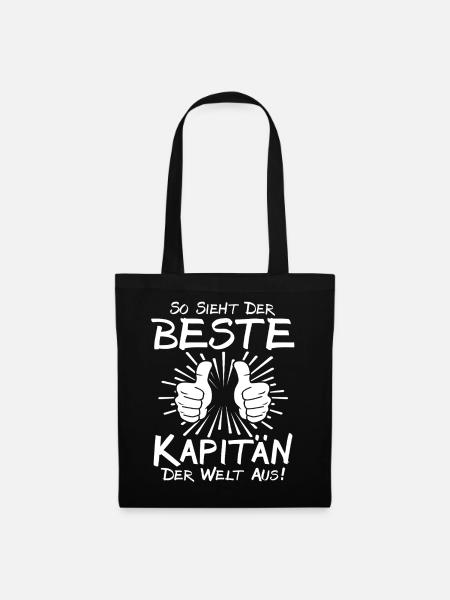 Bester Kapitän - Stoffbeutel - Schwarz