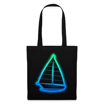 Sailing Sailboat Kids Men Boys Sailors - Tote Bag - black - Front