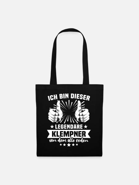 Klempner Legende - Stoffbeutel - Schwarz