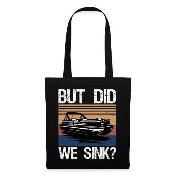 Mais avons-nous coulé le drôle de bateau ponton - Sac en tissu - noir - Devant
