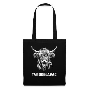 Tvrdoglavac - Bétail des Highlands écossais croate - Sac en tissu - noir - Devant