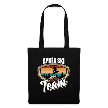 Snowboard | Après Ski Party Team, Winter Sports - Tote Bag - black - Front