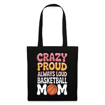 Basketball Saying Mom Funny Basketball Gift - Tote Bag - black - Front