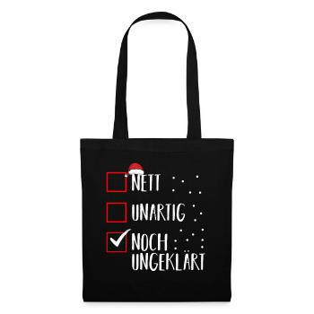 Santa Claus Christmas Time Naughty Christmas - Tote Bag - black - Front