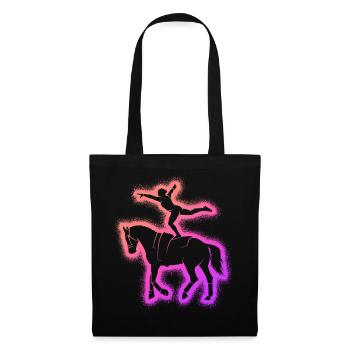 Cavalier de saut Chevaux Filles Femmes Volti - Sac en tissu - noir - Devant