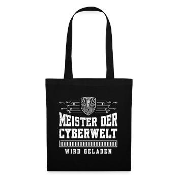 Computerscience MASTERS OF THE CYBER WORLD ARE LOADING - Tote Bag - black - Front