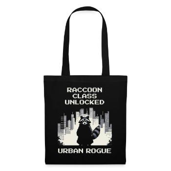 Raccoon Class Unlocked | Urban Rogue - Tote Bag - black - Front
