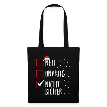 Santa Claus Christmas Time Naughty Christmas - Tote Bag - black - Front