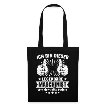 Machinist Legend - Tote Bag - black - Front