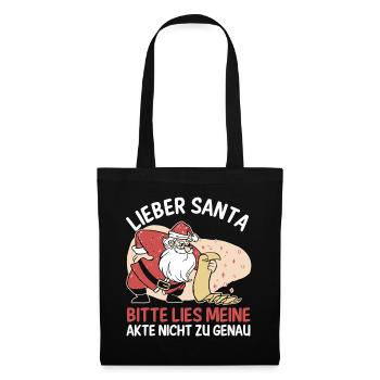 Santa Claus Christmas Time Naughty Christmas - Tote Bag - black - Front