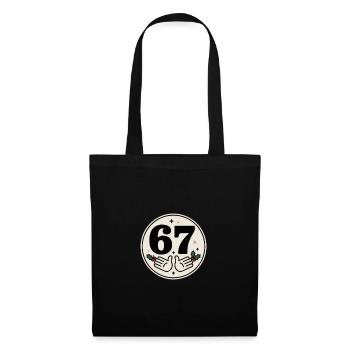 Motif drôle de Noël Vintage 67 - Sac en tissu - noir - Devant