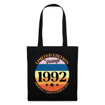1992 Vintage Birthday Gift 92 - Tote Bag - black - Front