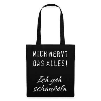 Tout est agaçant — tout qui bouge - Sac en tissu - noir - Devant