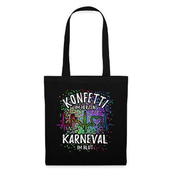 Confetti in the Heart - Carnival in the Blood - Cologne - Tote Bag - black - Front